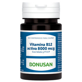 VITAMINA B12 ACTIVA 8000MCG 60 COMPRIMIDOS BONUSAN