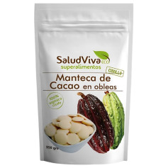 MANTECA DE CACAO EN OBLEAS ECO 250G SALUD VIVA