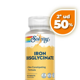 IRON BISGLYCINATE 60 COMPRIMIDOS SOLARAY OFERTA 2 UD
