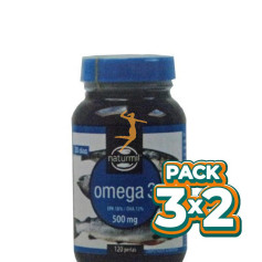 Pack 3x2 OMEGA 3 500Mg. 18/12 120 PERLAS NATURMIL