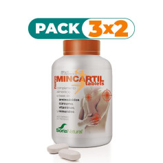 Pack 3x2 MINCARTIL REFORZADO 180 TABLETS SORIA NATURAL