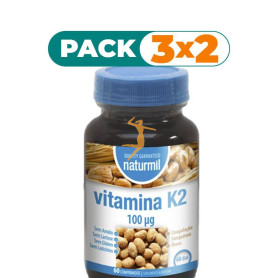 Pack 3x2 VITAMINA K2 100Mg. 60 COMPRIMIDOS NATURMIL