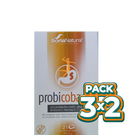 PACK 3x2 PROBICOBACTER 21 COMPRIMDOS SORIA NATURAL
