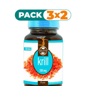 Pack 3x2 KRILL NKO 500Mg. 30 PERLAS NATURMIL