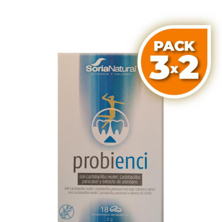 PACK 3x2 PROBIENCI 18 COMPRIMIDOS SORIA NATURAL