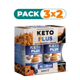 Pack 3x2 KETO PLUS 45+45 COMPRIMIDOS NOVITY