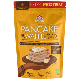 PANCAKE & WAFFLE MIX PLÁTANO, CÁÑAMO Y CANELA 400G ISWARI