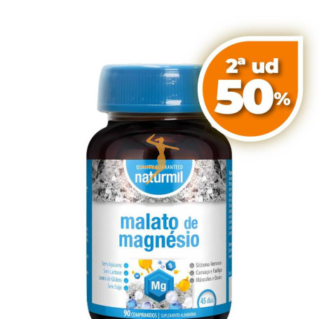 MALATO DE MAGNESIO 90 COMPRIMIDOS NATURMIL OFERTA 2 UD
