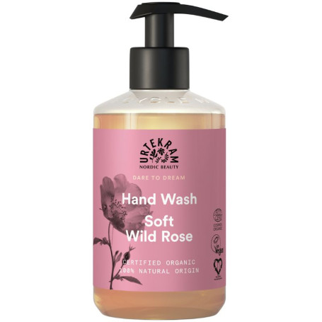 JABÓN LÍQUIDO DE MANOS CON ROSA SILVESTRE 300ML URTEKRAM