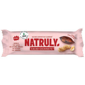 BARRITA ORGÁNICA DE CACAO Y CACAHUETE 40G NATRULY