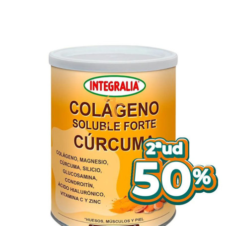 COLÁGENO SOLUBLE FORTE CÚRCUMA 300G INTEGRALIA OFERTA 2 UD