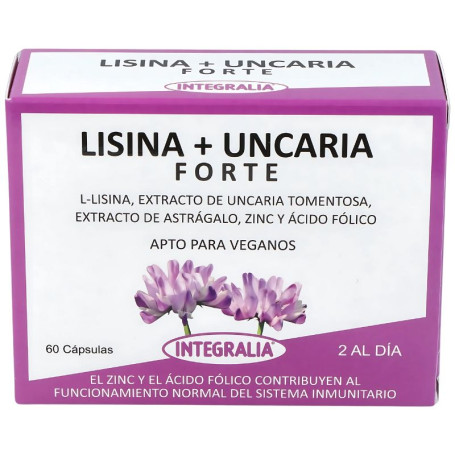 LISINA + UNCARIA FORTE 60 CÁPSULAS INTEGRALIA