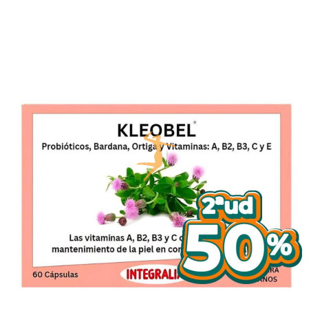 KLEOBEL CON PROBIÓTICOS 60 CÁPSULAS INTEGRALIA OFERTA 2 UD