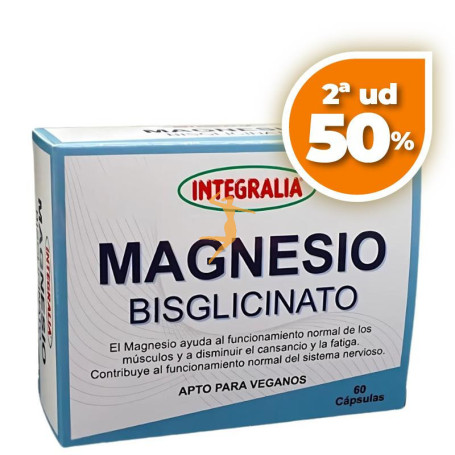 BISGLICINATO DE MAGNESIO 60 CÁPSULAS INTEGRALIA OFERTA 2 UD
