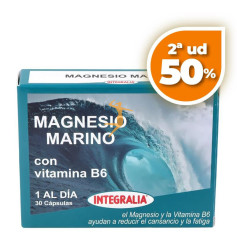 MAGNESIO MARINO CON VITAMINA B6 30 CÁPSULAS INTEGRALIA OFERTA 2 UD