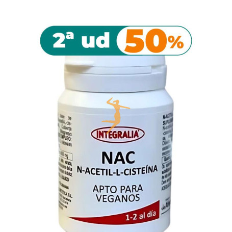 NAC N-ACETIL-L-CISTEÍNA 60 CÁPSULAS INTEGRALIA OFERTA 2 UD