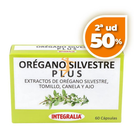 ORÉGANO SILVESTRE PLUS 60 CÁPSULAS INTEGRALIA OFERTA 2 UD
