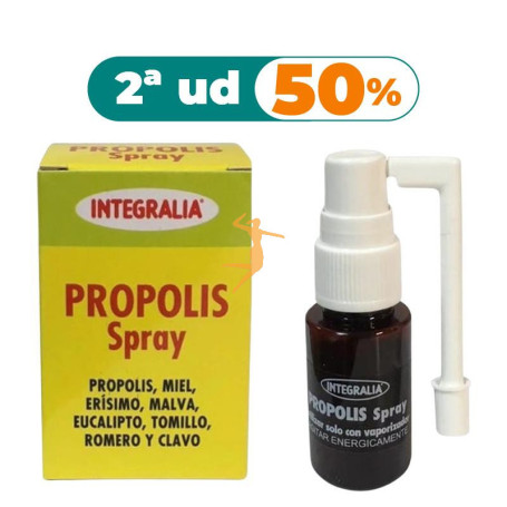 SPRAY DE PRÓPOLIS CON ERISIMO 30ML INTEGRALIA OFERTA 2 UD