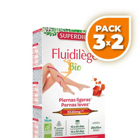 Pack 3x2 FLUIDILEGE BIO 20 AMPOLLAS SUPERDIET
