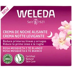 CREMA DE NOCHE ALISANTE DE ROSA MOSQUETA Y TÉ BLANCO 40ML WELEDA