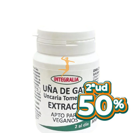 EXTRACTO DE UÑA DE GATO 60 CÁPSULAS INTEGRALIA OFERTA 2 UD