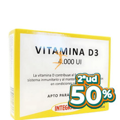 VITAMINA D3 4000UI 30 CÁPSULAS INTEGRALIA OFERTA 2 UD