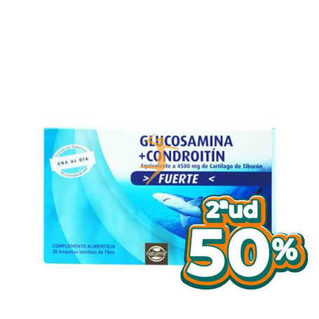 GLUCOSAMINA + CONDROITINA FORTE 20 AMPOLLAS 15Ml. NATURMIL OFERTA 2 UD