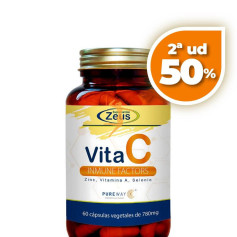 VITA C INMUNEFACTORS 60 CÁPSULAS VEGETALES ZEUS OFERTA 2 UD