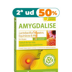 AMYGDALISE MIEL Y LIMÓN 20 COMPRIMIDOS MASTICABLES DIETMED OFERTA 2 UD