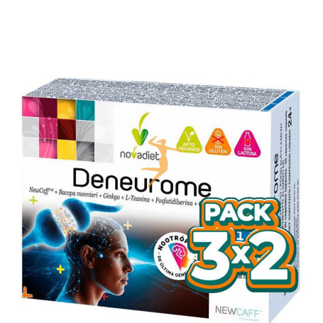 PACK 3x2 DENEUROME 30 CÁPSULAS VEGETALES NOVA DIET