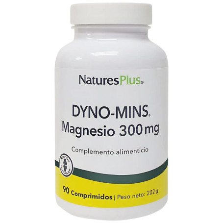 DYNO-MINS MAGNESIO 300MG 90 COMPRIMIDOS NATURES PLUS