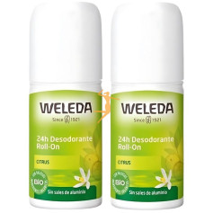 DUPLO DESODORANTE CITRUS ROLL-ON 50% WELEDA