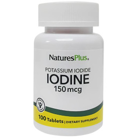 IODINE (YODURO DE POTASIO) 150MCG 100 COMPRIMIDOS NATURES PLUS