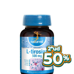 L-TIROSINA 500MG 60 CÁPSULAS VEGETALES NATURMIL OFERTA 2 UD