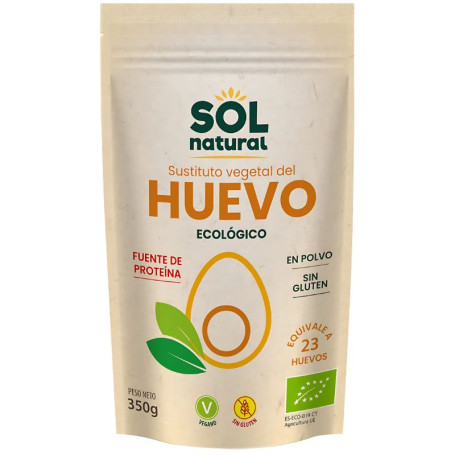 SUSTITUTO VEGETAL DEL HUEVO EN POLVO BIO 350G SOL NATURAL