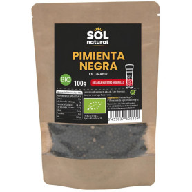 PIMIENTA NEGRA EN GRANO BIO 100G SOL NATURAL