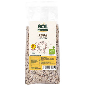 QUINOA REAL TRICOLOR SIN GLUTEN BIO 500G SOL NATURAL