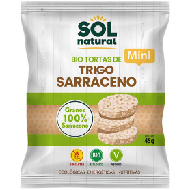 MINI TORTITAS DE TRIGO SARRACENO BIO 45G SOL NATURAL