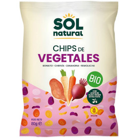 CHIPS DE VEGETALES CON ACEITE DE OLIVA BIO 80G SOL NATURAL
