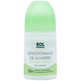 DESODORANTE LÍQUIDO DE ALUMBRE ALOE Y NEEM 75ML SOL NATURAL