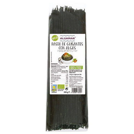 ESPAGUETI DE GUISANTES Y ALGAS BIO 250G ALGAMAR