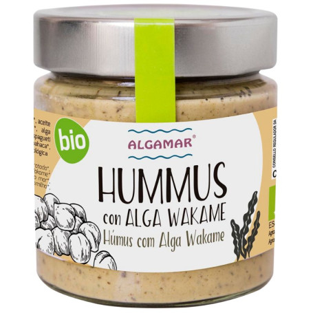 HUMMUS CON ALGA WAKAME BIO 180G ALGAMAR