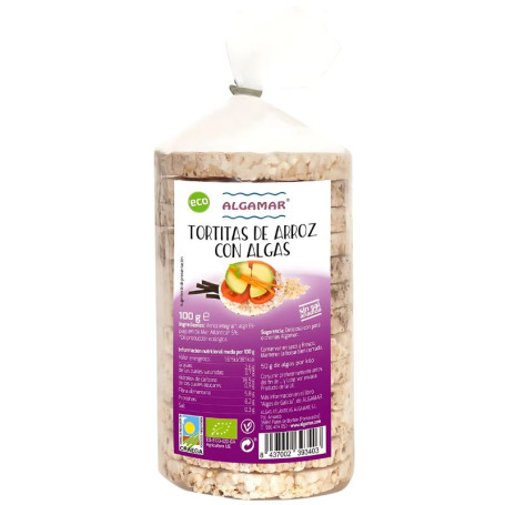 TORTITAS&nbsp;DE&nbsp;ARROZ&nbsp;Y&nbsp;ALGAS BIO 100G ALGAMAR