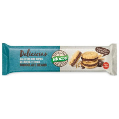 GALLETAS RELLENAS DE CHOCOLATE NEGRO 150Gr. BIOCOP