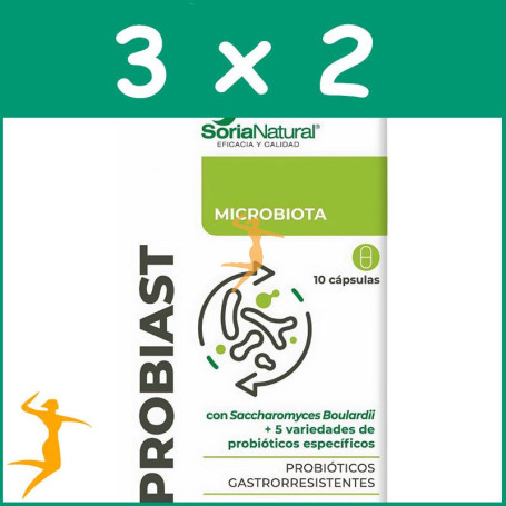 Pack 3x2 PROBIAST 10 CÁPSULAS SORIA NATURAL