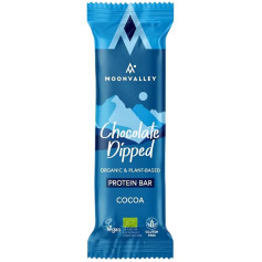 BARRITA DE PROTEÍNA CON CHOCOLATE Y CACAO BIO 50G MOONVALLEY
