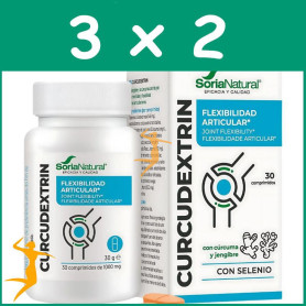Pack 3x2 CURCUDEXTRIN 30 COMPRIMIDOS SORIA NATURAL