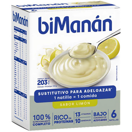 NATILLA SUSTITUTIVA DE LIMÓN 6 SOBRES BIMANAN