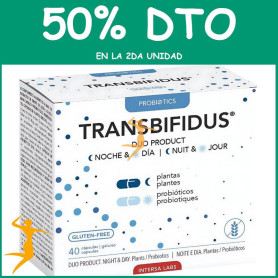 TRANSBIFIDUS DÚO NOCHE Y DÍA 40 CÁPSULAS INTERSA OFERTA 2 UD