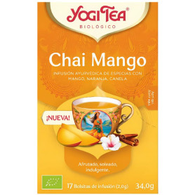 CHAI MANGO 17 BOLSITAS DE INFUSIÓN YOGI TEA